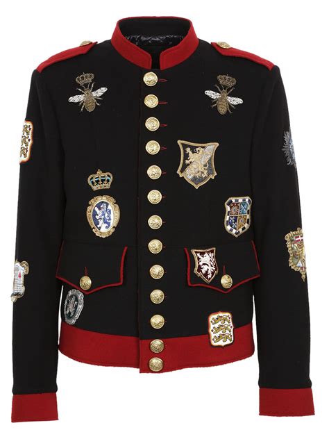 dolce gabbana military jacket|dolce gabbana jacket men's sale.